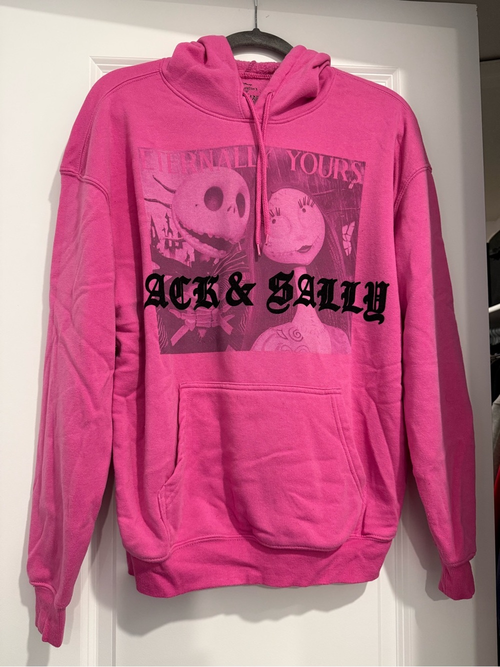 Disney The Nightmare Before Christmas Pink Pullover Hoodie